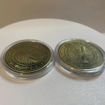 1 tk Elupuu m&auml;lestusm&uuml;nt R&auml;ndm&uuml;nt M&auml;lestusmedal Kulunud reljeef Pronks H&otilde;be M&uuml;nt Kollektsioonim&uuml;nt kuld