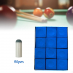 Pool Cue Tips, 50 Pieces, Easy to Install Repair with Chalk, D Tips 10 mm