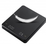 Digitaalne kohvikaal koos taimeriga LED-ekraaniga Espresso USB 3 kg Maksimaalne kaal 0,1 g K&otilde;rge t&auml;psusega m&otilde;&otilde;detud oz/ml/g k&ouml;&ouml;gikaal 3Kg must