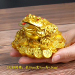 &Otilde;nnelik feng shui k&auml;rnkonn Hiina kuldne konn k&auml;rnkonn, m&uuml;ndi t&ouml;&ouml;laua ornament &Otilde;nnelik kingitus auto ornament