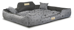 KINGDOG koeravoodi, veekindel, vastupidav, ML XL, 3 v&auml;rvi! XL - 115x95 cm tumehall v&auml;rv