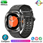 Kell 7 Ultra Smart Watch Meeste Naiste GPS Track Smart Watch AI Dial HD AMOLED h&auml;&auml;lk&otilde;ne NFC Sport veekindlad kellad must