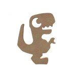 T-rex en bois MDF &agrave; d&eacute;corer - 15 cm