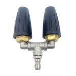 360-kraadine p&ouml;&ouml;rlev turbod&uuml;&uuml;s 4-6 GPM 4000 PSI Lihtne paigaldada Kiir&uuml;hendus Kahekordne turbod&uuml;&uuml;s Survepesuri tarvikud sinine