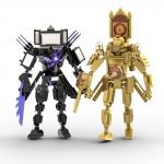 Moc Skibidi WC Action Figuurid ehitusklotsid, Camerman Titan Speakerman Valvemees TVMan poisid klotsid M&auml;nguasjad Lastele Kingitus