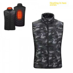 Unisex &uuml;heksatsooniline elektriline soojendusvest &ndash; intelligentne temperatuuriga juhitav kogu keha soojendaja 3XL
