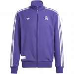 Adidas Originals Real Madrid Jalgpall Spordi Vabaaja Mugav Klassikaline Triibuline Retro Seisukrae Jakk Meeste Jakk Lilla JF2582 L