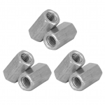 10 tk pika varda mutter kuusnurkne varrukas mutter eraldiseisev keermestatud kinnitus (M6 * 25)