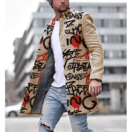 Kevadine uus meeste tasku mitmek&uuml;lgne igap&auml;evane retro p&uuml;stkrae keskmine pikk villane mantel meeste vabaaja mantel meeste riided XXL