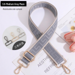 Reguleeritav Crossbody triibuline kotirihm &ndash; mitmek&uuml;lgne, lai asendusrihm Bright Silver Buckle