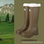 Naiste Korea stiilis keskmise s&auml;&auml;rega veekindlad vihmasaapad - libisemiskindlad kummist saapad s&uuml;giseks ja talveks 41