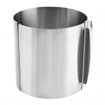 Reguleeritav koogir&otilde;ngas k&uuml;psetamiseks ja kaunistamiseks roostevabast terasest k&uuml;psetust&ouml;&ouml;riist magustoitude jaoks Mitmek&uuml;lgne &uuml;mmargune koogivorm kodupagaritele 15 cm