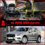 Car Floor Mats For Volvo XC60 2018-  2024 2025 custom Auto Foot Pads Auto Carpet Cover Interior Accessories Black-Black