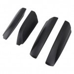 4 tk Katuse pakiraami relsi otsakate Katuse pakiraami kaitsekest Kate Asendus Toyotale matt must v&auml;rv