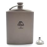 TITAN MANIA Skittle Titanium U-kujuline 200 ml lehtriga Kerge viskipudel. gray