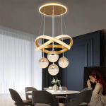 LED S&ouml;&ouml;gitoa Lamp Moodne Lihtne Nelja Peaga Akr&uuml;&uuml;lkuul L&uuml;hter kuld