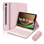 Samsung A9 Plus tahvelarvuti &uuml;mbris koos S9 FE eemaldatava Bluetooth klaviatuuri ja hiirega - A78 kaitsekate TAB A8 10.5