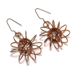 Copper Look Handmade 925 Sterling Silver Jewelry Earring 2.17 b6p26