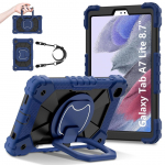 Samsung Galaxy Tab A7 Lite/ SM-T220/ SM-T225 jaoks. 360&deg; P&ouml;&ouml;rlev K&auml;epide Raskeveokaitse Stend TPU+PC 3in1 P&otilde;rutuskindel Tahvelarvutite PC &Uuml;mbris Samsung Tab A7 Lite