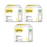 Liberty Organic Nature Slim H&uuml;gieenilised sidemed puuvillase kattega, suur suurus, 12 tk pakis &times; 3 pakki