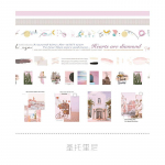 7 tk/komplekt Washi teibi komplekt DIY kaunistus Scrapbooking planeerija paber Maskeerteip Silt p&auml;evik DIY Scrapbooking kleebis Kirjatarbed