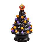 Valgustatud keraamiline Halloweeni puu Lauapealne Halloweeni kaunistus Halloweeni puu K&otilde;rvitsavalgusti black