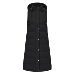 Naiste mantlid kapuutsiga varrukad pikk stiil &uuml;hev&auml;rviline vest tepitud jakk s&uuml;gis talv paks soe pealisr&otilde;ivas L must