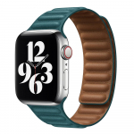 Nahast l&uuml;li Apple k&auml;ekella Ultra 8 7 rihmaga 40 mm 44 mm 42 mm 38 mm 42 mm Magnetic Loop k&auml;ev&otilde;ru iWatch seeria 7 6 5 4 3 SE rihm 38mm or 40mm or 41mm j&auml;rve sinine v&auml;rv