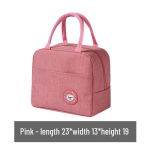 Isoleeritud s&ouml;&ouml;gikarp &otilde;pilastele ja kontorit&ouml;&ouml;tajatele, veekindel ja &otilde;livastane suure mahutavusega ja alumiiniumfooliumist voodriga k&auml;ekott. roosa