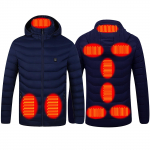 Uuendatud Control 9 K&uuml;ttevest P&uuml;sitemperatuuriga Intelligentselt Elektriliselt Kuumenev Jakk M sinine