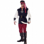 Piraadikost&uuml;&uuml;mid naistele meestele t&auml;iskasvanutele Halloween mees kapten Jack Sparrow kost&uuml;&uuml;m Kariibi mere piraadid cosplay riiete komplekt L must