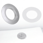 38mm to 48mm 58mm Toilet Button Converter Plate Gasket, Rings,Replacement,Toilet Double Flush Sliver