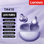 Originaalsed Lenovo TA410 juhtmevabad Bluetooth 5.4 k&otilde;rvaklapid TWS panoraamilised heliefektid &uuml;lipikk aku kestvus k&otilde;rvaklapid mugavad kanda lilla