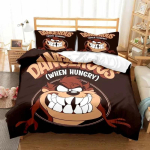 3D prindiga koomiksist Tasmaania kurat Moodne voodipesukomplekt Kahekohaline Twin King Tekikate Tekk Padjap&uuml;&uuml;r Poistele T&uuml;drukutele T&auml;iskasvanute Magamistuba 150X200cm 3pcs