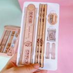 8 in 1 Capybara multifilmi loomad pliiatsijoonlaud kustutuskumm teritaja kirjatarvete komplekt &otilde;pilase kooli kontori kirjutustarbed lastele kingitus 1Set