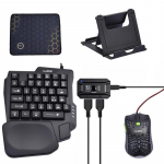 Hiire klaviatuur mobiilim&auml;ngukonverteri komplekt V&auml;rviline Rgb Bluetoothiga &uuml;hilduv lisakontroller For