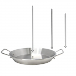 Professionaalne grillvardahoidik Roostevabast terasest Vertikaalne disain 3 varrast T&otilde;hus mitme vardaga k&uuml;psetuss&uuml;steem 10IN