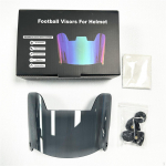 Football Helmet Visor Accessories Easy to Install Scratch Resistant Lightweight Eyewear for Adults Clear