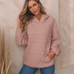 Naiste kampsunid Pusad Vabaaja vabad pikkade varrukatega pullover S&uuml;gisriided Komplektid S&uuml;gismoodsad komplektid Talveriided 5XL roosa