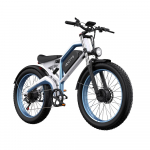 DUOTTS N26 black red/blue white 750W*2 dual motor power+48V20AH Samsung battery, 26 * 4.0-inch tires maximum speed 50KM/H city electric bicycle Black red