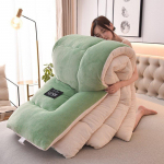 &Otilde;pilaste S&uuml;gis- ja Talve Paksustatud Villane Futon Ruumi Tekk Tekk Nahas&otilde;bralik Puuvillane Kangas Soe Tekk Vaakum Futon Soe 180x220cm