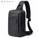 Bange Mood Meeste Reisi Veekindel Vabaaja Meeste Rinnakorv Spordikotid Messenger &Otilde;lakott Jooksukott Meeste Poiste K&auml;ekott 30 x 19 x 8 cm must