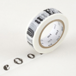 Masking Tape MT EX voyelles black mitmev&auml;rviline