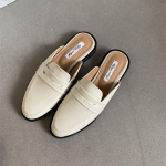 Moodne Bailamos T&auml;iesti Uus Naiste Sandaal Daamide &Uuml;mar Ninaga Slip-On Daamide Vabaaja Mules Kingad Lame Konts V&auml;litingimustes Kleidi Sandaalid Kingad Mujer 35 elevandiluuvalge
