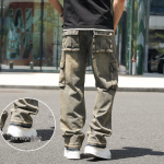 Meeste Ameerika stiilis laia s&auml;&auml;rega lahtised mitme taskuga t&ouml;&ouml;r&otilde;ivaste teksad 46