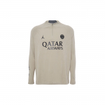 Jordan X PSG Paris Saint-Germain Strike Kolmas Dri-Fit Tr&uuml;kitud Logoga Pikkade Varrukatega Jalgpallis&auml;rk Meeste &Uuml;laosad Kivi DZ0696-231 S