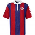 Adidas Originals Blockcore Hingav Spordiv&auml;rviline Logoga L&uuml;hikeste Varrukatega Polo S&auml;rk Unisex Polo S&auml;rgid Punane JL5987 XL