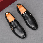 Moodsad Uued Teravaotsalised Slip-on Mustad Pruunid Kleitnahast Kingad Meestele Disainer Monk-rihmaga Mokassiinid Homecoming Pulmad Zapatillas Hombre 38 must