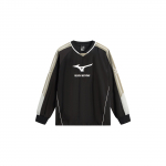 Mizuno Moodne Mugav Mitmek&uuml;lgne Nahas&otilde;bralik Pikkade Varrukatega T-s&auml;rk Unisex &Uuml;laosa Must K2CE53Y309 M