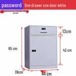 Kontori mobiilne hoiukapp lukuga: Lauasahtli all olev lehtmetallist arhiiv ja sahtlite organiseerija Thickened